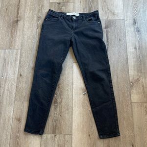 Black Skinny Ankle Cropped Jeans